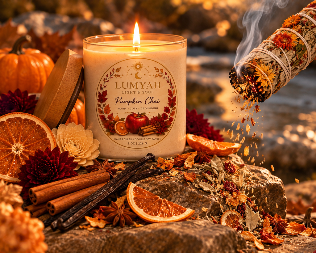 Lumyah Light &amp; Soul — Pumpkin Chai Candle