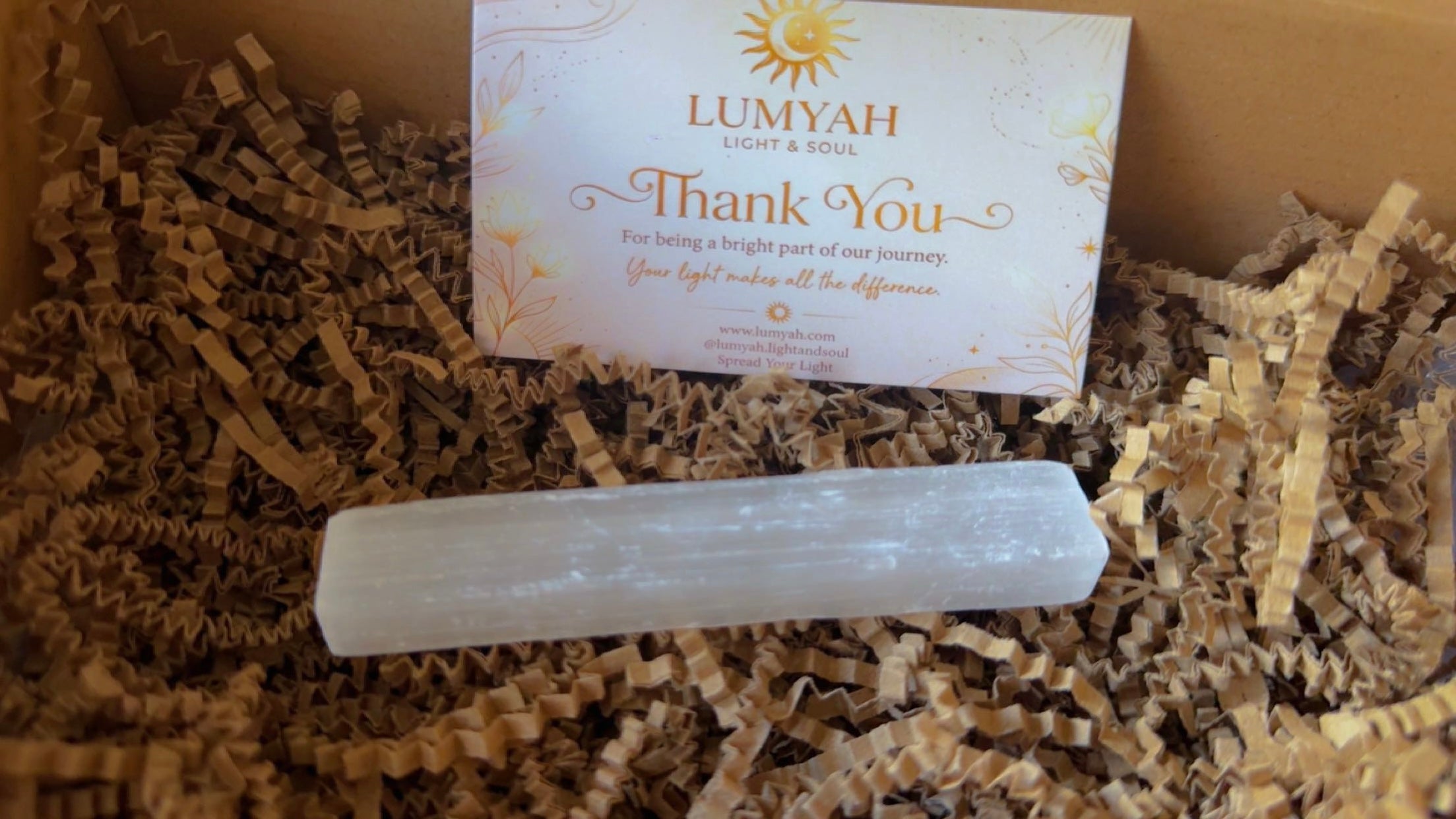 Natural Selenite Crystal Wand